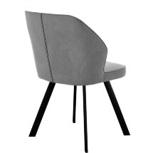 Стул DikLine 232 поворотный B22 GREY, ножки черные