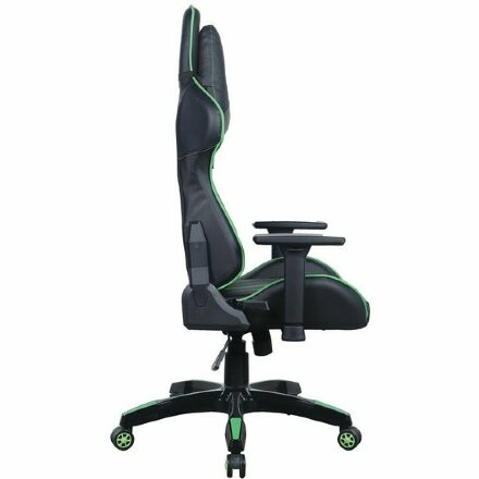 Кресло компьютерное BRABIX &quot;GT Carbon GM-120&quot;, две подушки, экокожа, черное/зеленое, 531929 Зеленый