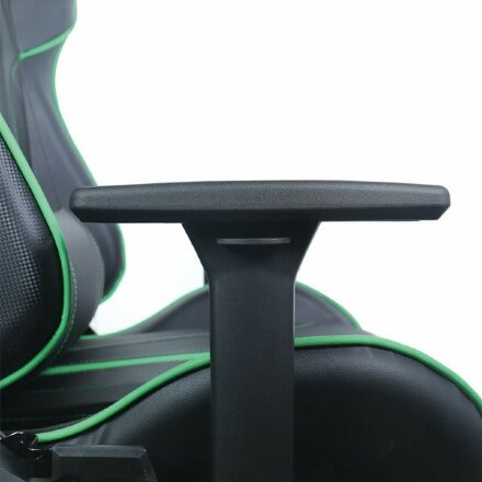 Кресло компьютерное BRABIX &quot;GT Carbon GM-120&quot;, две подушки, экокожа, черное/зеленое, 531929 Зеленый