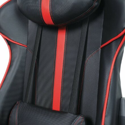 Кресло компьютерное BRABIX &quot;GT Carbon GM-120&quot;, две подушки, экокожа, черное/красное, 531931 Красный