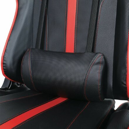 Кресло компьютерное BRABIX &quot;GT Carbon GM-120&quot;, две подушки, экокожа, черное/красное, 531931 Красный