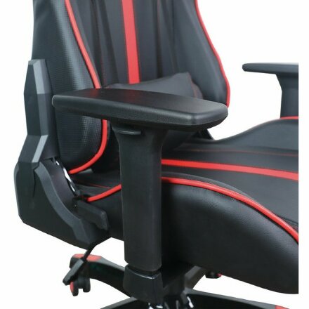 Кресло компьютерное BRABIX &quot;GT Carbon GM-120&quot;, две подушки, экокожа, черное/красное, 531931 Красный