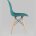 Стул Eames Style DSW темно-бирюзовый (разборный каркас) 