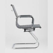 Кресло для посетителей TopChairs Visit серое