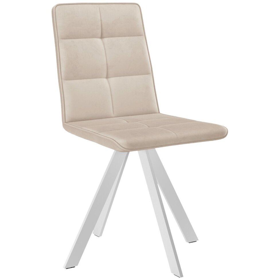 Стул DikLine 230 поворотный B03 BEIGE, ножки белые Стул DikLine 230 поворотный B03 BEIGE, ножки белые