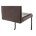 Стул на металлокаркасе Porte shiny brown 