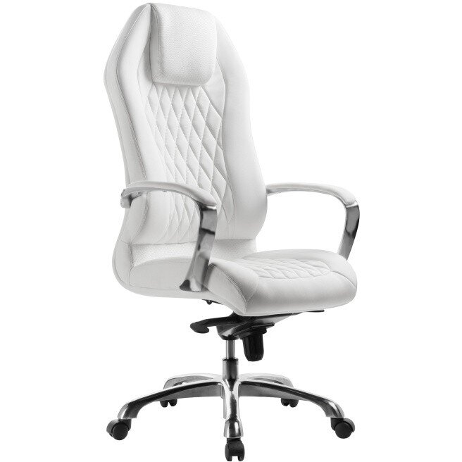 Компьютерное кресло Damian white / satin chrome Компьютерное кресло Damian white / satin chrome