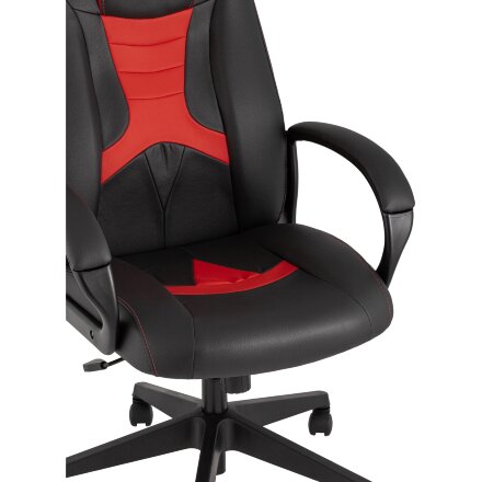 Кресло игровое TopChairs ST-CYBER 8 черный/красный 