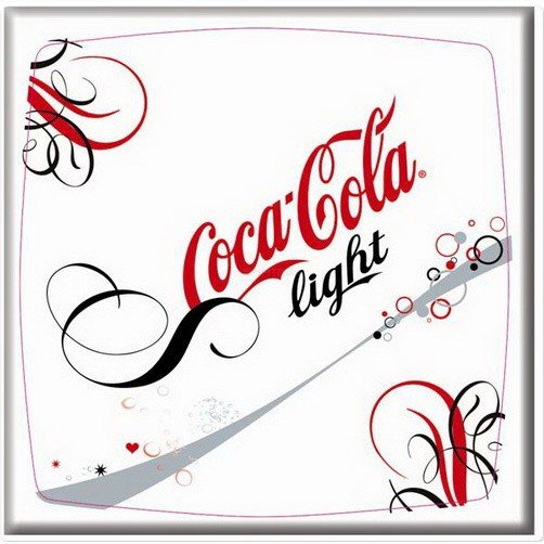 Прямоугольная столешница Werzalit (80х120 см) coca cola lightl печать Белый