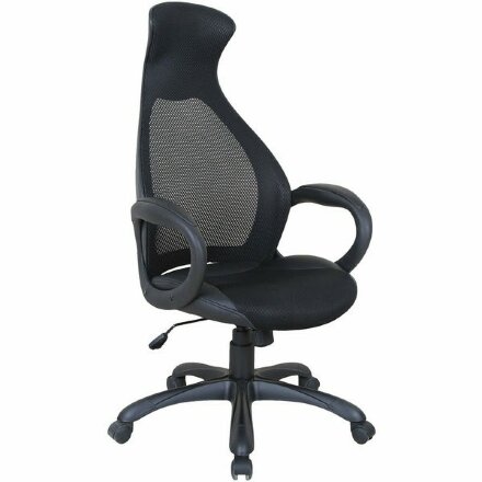 Кресло офисное BRABIX PREMIUM &quot;Genesis EX-517&quot;, пластик черный, ткань/экокожа/сетка черная, 531574 Черный