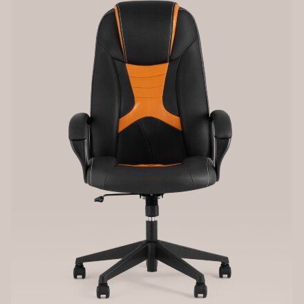 Кресло игровое TopChairs ST-CYBER 8 черный/оранжевый 