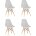 Стул Eames Style DSW светло-серый x4 (разборный каркас) 
