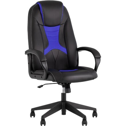 Кресло игровое TopChairs ST-CYBER 8 черный/синий 