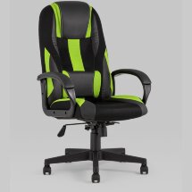 Кресло игровое TopChairs ST-CYBER 9 черный/зеленый