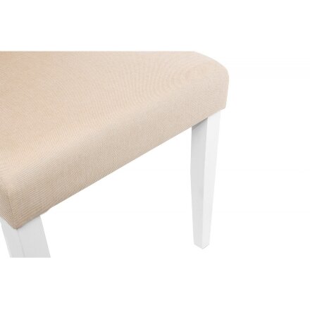 Стул деревянный Menson white / fabric сream 