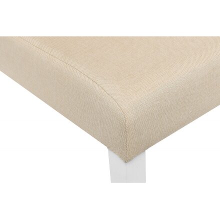 Стул деревянный Menson white / fabric сream 