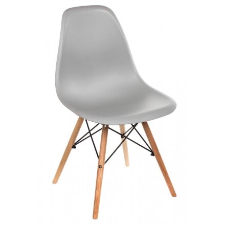 Стул деревянный Eames PC-015 серый 