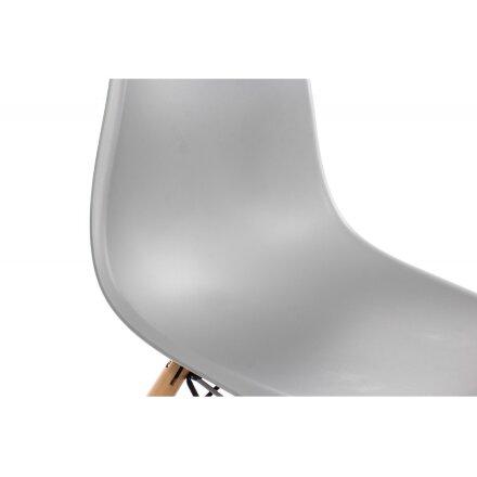 Стул деревянный Eames PC-015 серый 